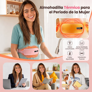 Cinturón térmico para el alivio menstrual y lumbar