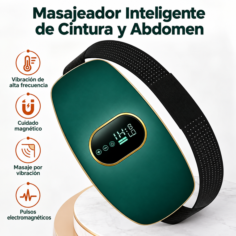 Cinturón de masaje para cintura, abdomen y piernas