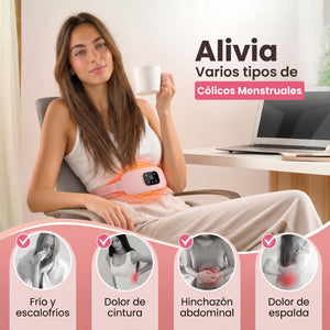 Cinturón térmico para el alivio menstrual y lumbar